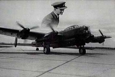 Gordon Piprell och ett Lancaster bombplan